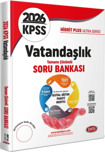 2026 KPSS Vatandaşlık Hibrit Plus Ultra Serisi Karekod Çözümlü Soru Bankası Data Yayınları Panda Fotokopi & Baskı Merkezi
