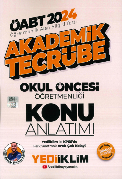 ÖABT OKUL ÖNCESİ ÖĞRETMENLİĞİ AKADEMİK TECRÜBE KONU ANLATIMI Panda Fotokopi & Baskı Merkezi