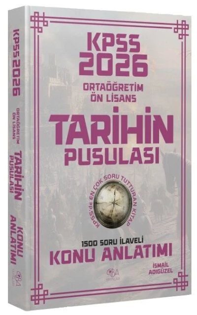 2026 KPSS Ortaöğretim Önlisans Tarihin Pusulası Konu Anlatımı CBA Yayınları Panda Fotokopi & Baskı Merkezi