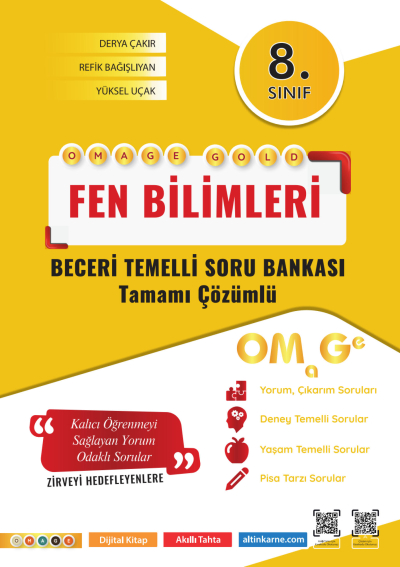 8. Sınıf Omage Gold Fen Bilimleri Soru Bankası Omage Yayınları Panda Fotokopi & Baskı Merkezi