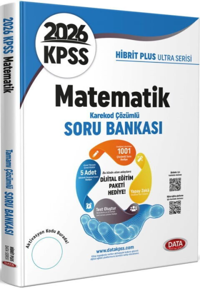 2026 KPSS Matematik Hibrit Plus Ultra Serisi Karekod Çözümlü Soru Bankası Data Yayınları Panda Fotokopi & Baskı Merkezi