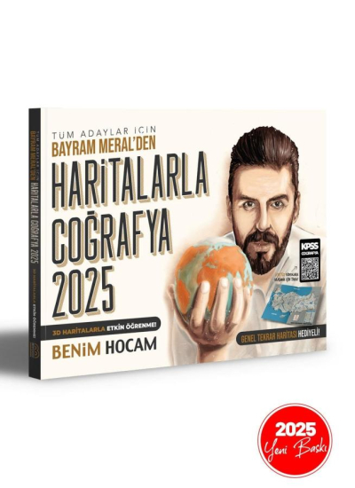 2025 Tüm Adaylar İçin Haritalarla Coğrafya Benim Hocam Yayınları Panda Fotokopi & Baskı Merkezi