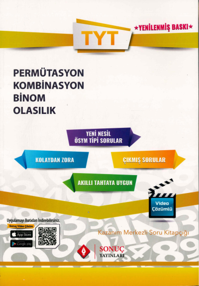 TYT PERMÜTASYON KOMBİNASYON BİNOM OLASILIK SORU KİTAPÇIĞI Panda Fotokopi & Baskı Merkezi