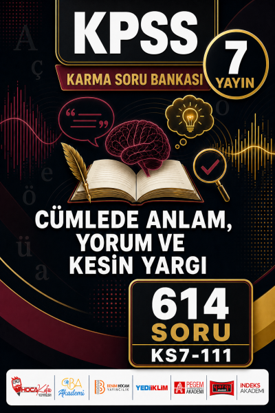 Cümlede Anlam, Yorum ve Kesin Yargı 7 Yayın 614 Soru Panda Fotokopi & Baskı Merkezi