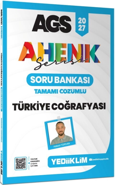 MEB AGS Ahenk Serisi Türkiye Coğrafyası Tamamı Çözümlü Soru Bankası Yediiklim Yayınları