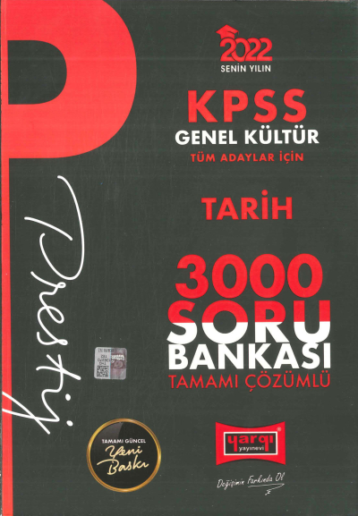 PRESTİJ SERİSİ 3000 SORU TARİH SORU BANKASI ÇÖZÜMLÜ