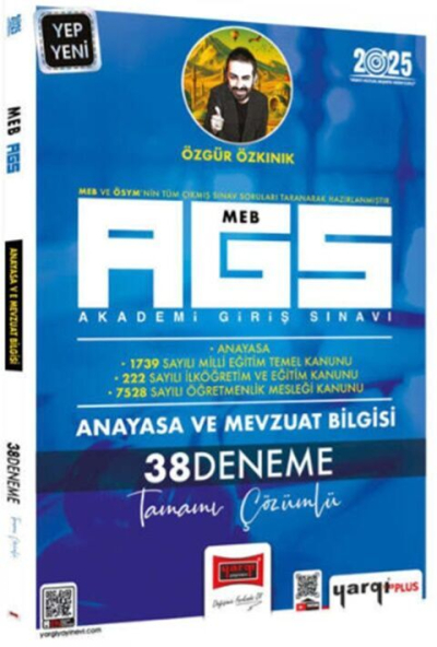 2025 MEB-AGS Anayasa ve Mevzuat Bilgisi Tamamı Çözümlü 38 Deneme Yargı Yayınları Panda Fotokopi & Baskı Merkezi