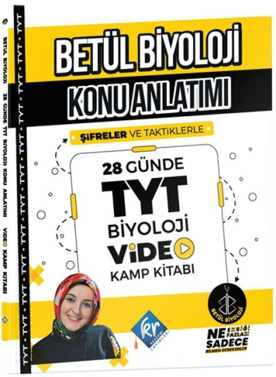 Betül Biyoloji Konu Anlatımı 28 Günde TYT Biyoloji Video Kamp Kitabı Panda Fotokopi & Baskı Merkezi
