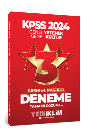 2024 KPSS Genel Yetenek Genel Kültür Tamamı Çözümlü 3 Yıldız Fasikül Deneme Panda Fotokopi & Baskı Merkezi