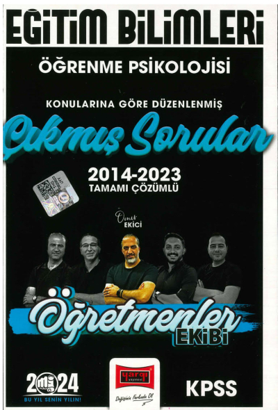 ÖĞRENME PSİKOLOJİSİ 2014-2023 TAMAMI ÇÖZÜMLÜ ÇIKMIŞ SORULAR (ÖĞRETMENLER EKİBİ) Panda Fotokopi & Baskı Merkezi
