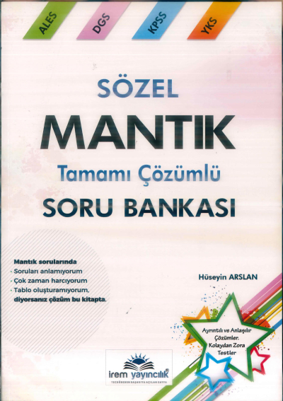 SÖZEL MANTIK TAMAMI ÇÖZÜMLÜ SORU BANKASI Panda Fotokopi & Baskı Merkezi