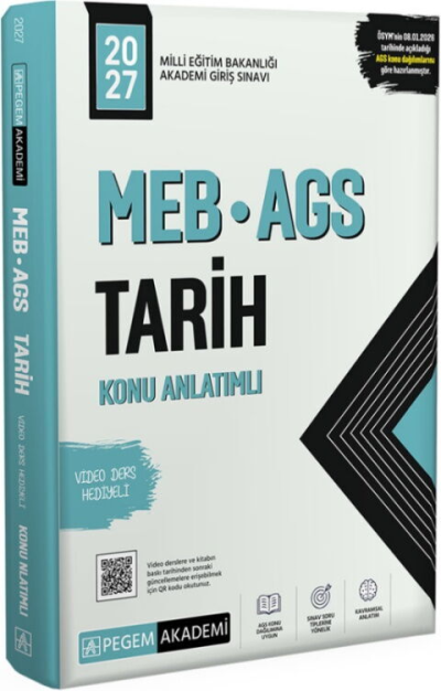 2027 MEB AGS Tarih Konu Anlatımlı Pegem Yayınları Panda Fotokopi & Baskı Merkezi