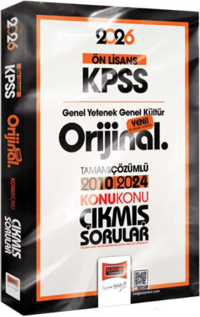 2026 KPSS Ön Lisans GK GY Orijinal 2010 2024 Konu Konu Çıkmış Sorular Yargı Yayınları Panda Fotokopi & Baskı Merkezi