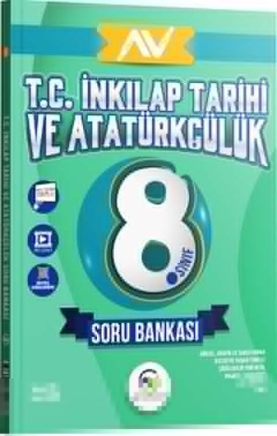 8. Sınıf LGS T.C. İnkılap Tarihi ve Atatürkçülük Soru Bankası Av Yayınları Panda Fotokopi & Baskı Merkezi