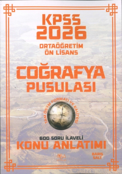 2026 KPSS Ortaöğretim Önlisans Coğrafya Pusulası Konu Anlatımı CBA Yayınları Panda Fotokopi & Baskı Merkezi
