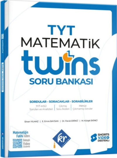 TYT Twins Matematik Soru Bankası KR Akademi Panda Fotokopi & Baskı Merkezi