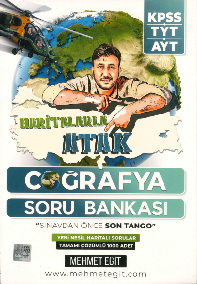 Haritalarla Atak Coğrafya Soru Bankası Panda Fotokopi & Baskı Merkezi