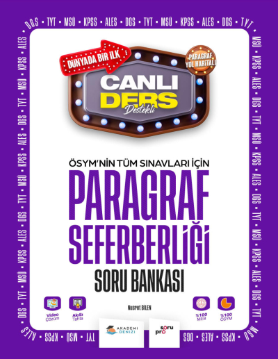ÖSYM nin Tüm Sınavlar İçin Paragraf Seferberliği Soru Bankası Panda Fotokopi & Baskı Merkezi