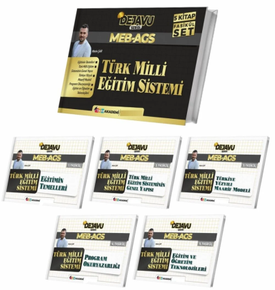 MEB-AGS Türk Milli Eğitim Sistemi DEJAVU Konu Anlatımlı 5'li Fasikül Set TKM Akademi Panda Fotokopi & Baskı Merkezi