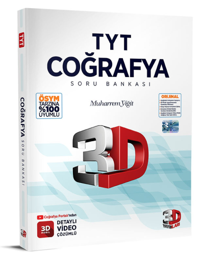 TYT 3D Coğrafya Tamamı Video Çözümlü Soru Bankası Panda Fotokopi & Baskı Merkezi
