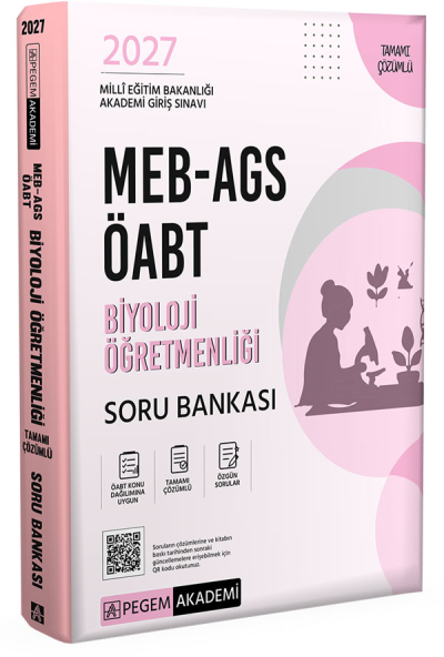 2027 ÖABT MEB-AGS Biyoloji Öğretmenliği Soru Bankası Çözümlü Pegem Akademi Yayınları Panda Fotokopi & Baskı Merkezi