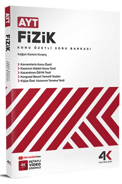 AYT Fizik Konu Özetli Soru Bankası 4K Yayınları