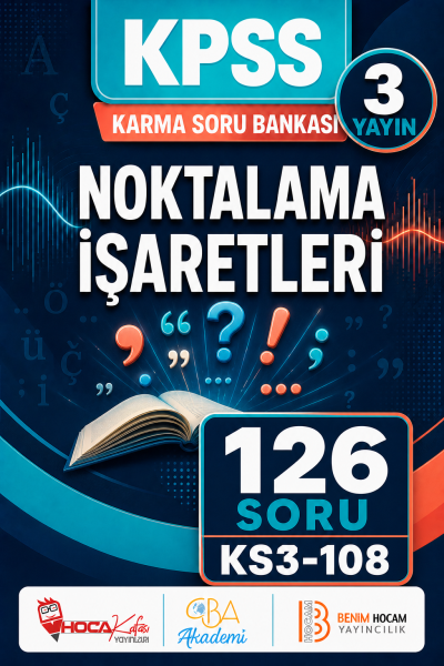 Noktalama İşaretleri 3 Yayın 126 Soru (Benim Hocam - CBA - Hoca Kafası Yayınları) Panda Fotokopi & Baskı Merkezi