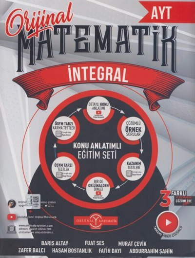 AYT İntegral Konu Anlatım Eğitim Seti Orijinal Yayınları Panda Fotokopi & Baskı Merkezi