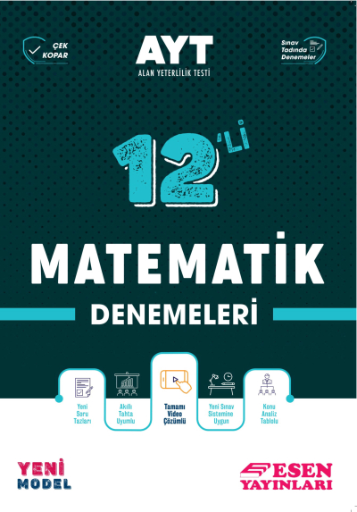 AYT 12'li Matematik Denemeleri Panda Fotokopi & Baskı Merkezi