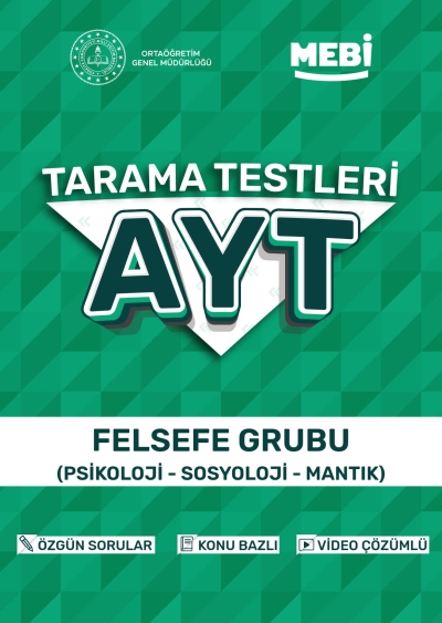 AYT Tarama Testleri Felsefe Grubu (Psikoloji- Sosyoloji-Mantık) MEBİ OGM
