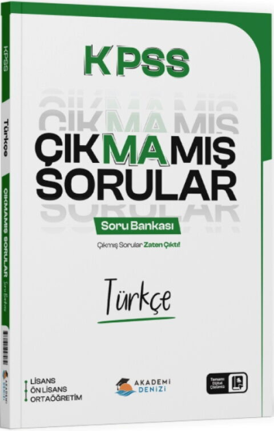 KPSS Türkçe Çıkmamış Sorular Soru Bankası Akademi Denizi Panda Fotokopi & Baskı Merkezi