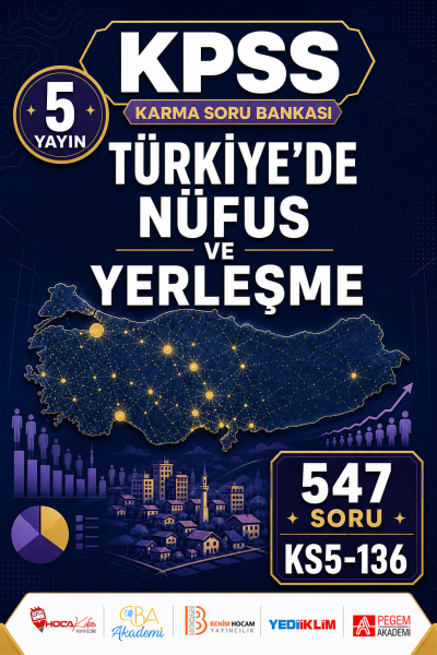 Türkiye’de Nüfus ve Yerleşme 5 Yayın 547 Soru Panda Fotokopi & Baskı Merkezi
