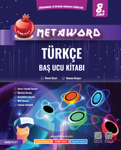 8. Sınıf Türkçe Metaword Baş Ucu Kitabı Nartest Yayınları Panda Fotokopi & Baskı Merkezi