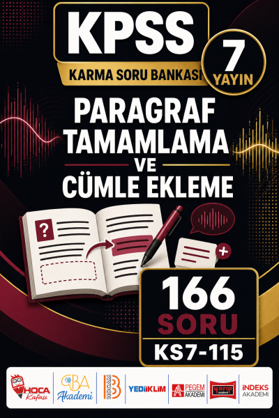 Paragraf Tamamlama ve Cümle Ekleme 7 Yayın 166 Soru Panda Fotokopi & Baskı Merkezi