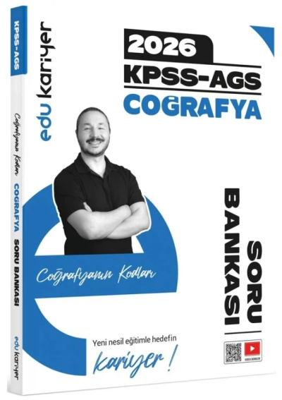 Coğrafyanın Kodları 2026 KPSS-AGS Coğrafya Video Çözümlü Soru Bankası Edu Kariyer Panda Fotokopi & Baskı Merkezi