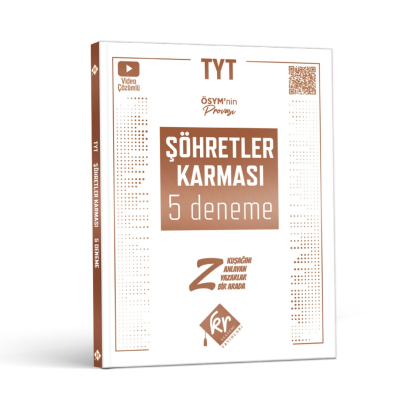 TYT Şöhretler Karması 5 Deneme Video Çözümlü KR Akademi Panda Fotokopi & Baskı Merkezi
