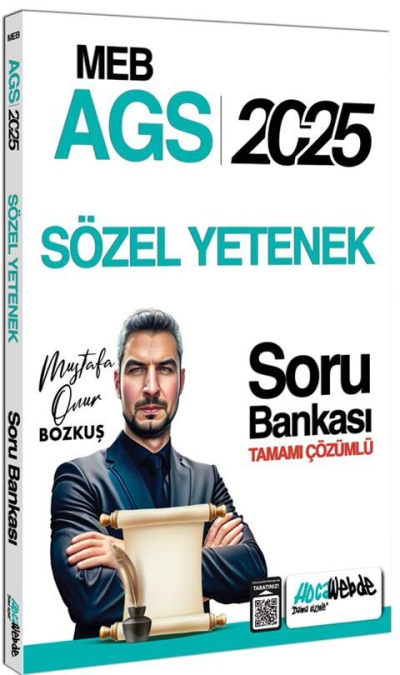 2025 MEB-AGS Sözel Yetenek Soru Bankası Çözümlü HocaWebde Yayınları