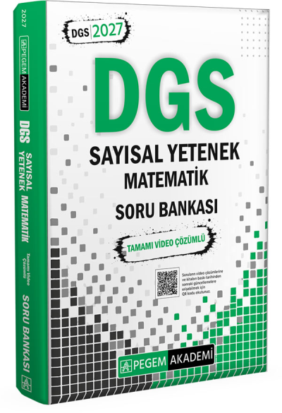 2027 DGS Sayısal Yetenek Matematik Tamamı Video Çözümlü Soru Bankası Pegem Akademi Panda Fotokopi & Baskı Merkezi