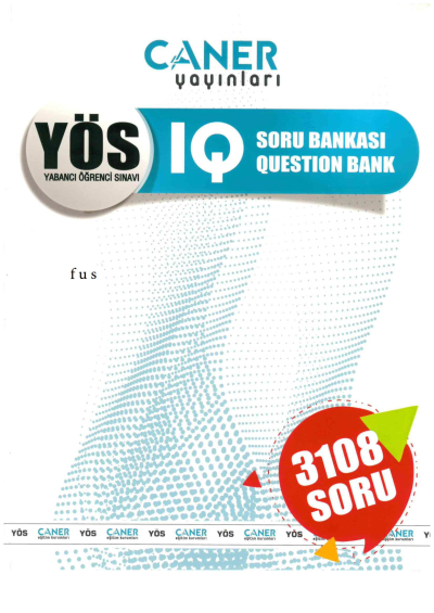 Caner Yayınları YÖS IQ Soru Bankası 3108 Soru Panda Fotokopi & Baskı Merkezi