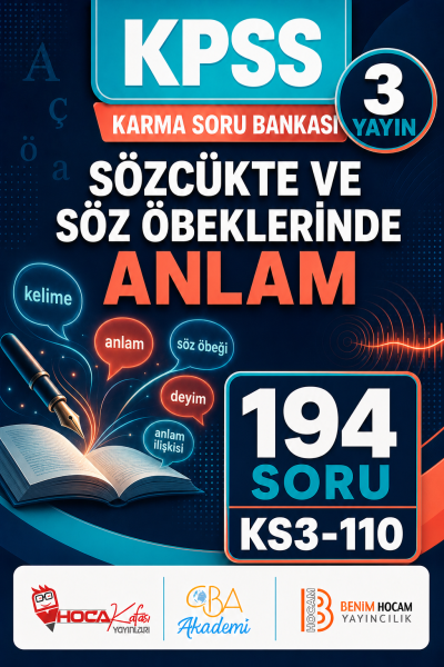 Sözcükte ve Söz Öbeklerinde Anlam 3 Yayın 194 Soru (Benim Hocam - CBA - Hoca Kafası Yayınları) Panda Fotokopi & Baskı Merkezi