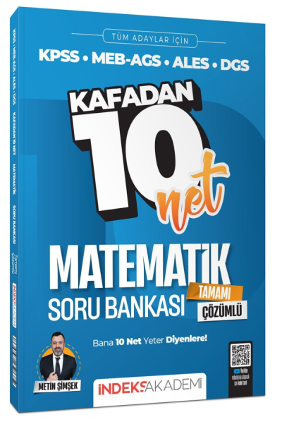 Matematik Kafadan 10 Net Soru Bankası Çözümlü İndeks Akademi