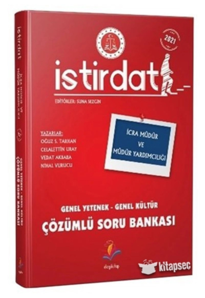 İSTİRDAT İCRA MÜDÜR VE MÜDÜR YARDIMCILIĞI GY-GK ÇÖZÜMLÜ SORU BANKASI Panda Fotokopi & Baskı Merkezi