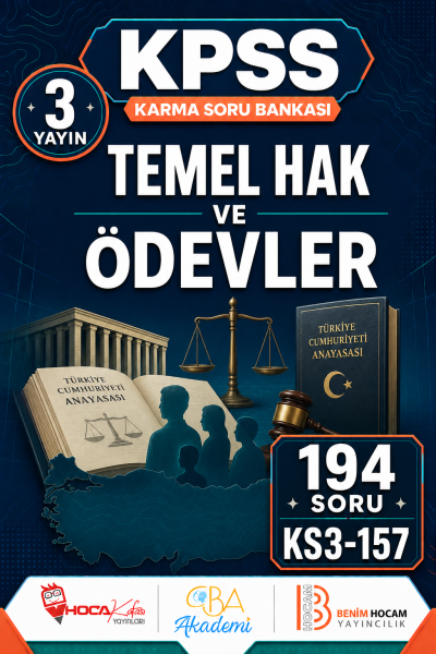 Temel Hak ve Ödevler 3 Yayın 194 Soru (Benim Hocam - CBA - Hoca Kafası Yayınları) Panda Fotokopi & Baskı Merkezi
