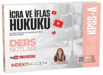 KPSS A Grubu İcra ve İflas Hukuku Video Ders Notları Elif Kendüzler İndeks Akademi Yayıncılık Panda Fotokopi & Baskı Merkezi