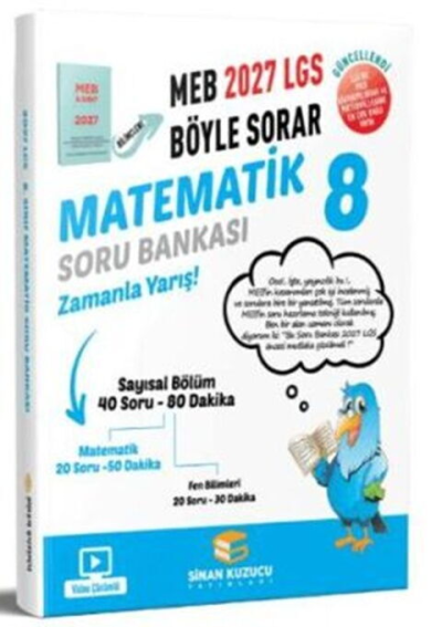 2027 8. Sınıf LGS Matematik Soru Bankası Sinan Kuzucu Panda Fotokopi & Baskı Merkezi