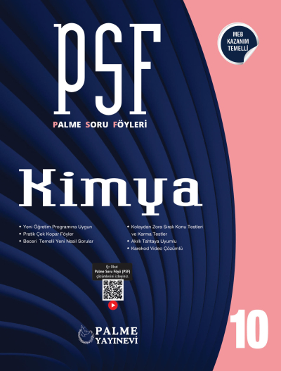 10. Sınıf Kimya PSF Palme Soru Föyü Panda Fotokopi & Baskı Merkezi