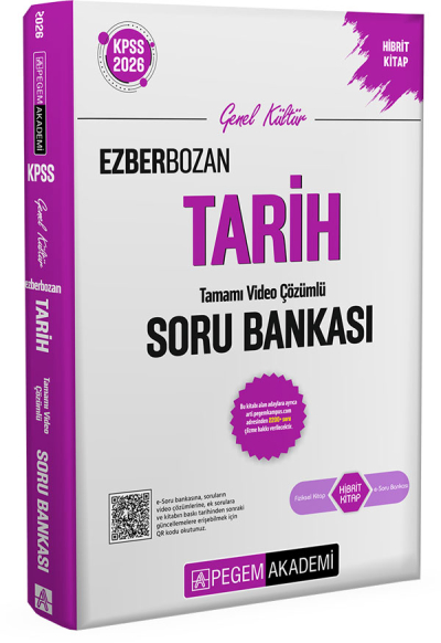 2026 KPSS Genel Yetenek Genel Kültür Ezberbozan Tarih Tamamı Video Çözümlü Soru Bankası Pegem Akademi Yayıncılık
