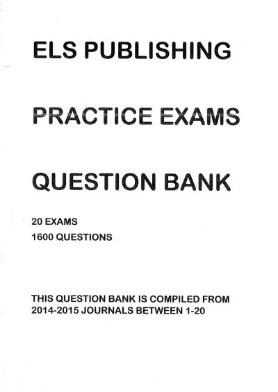 ELS Publishing Practice Exams Question Bank Panda Fotokopi & Baskı Merkezi