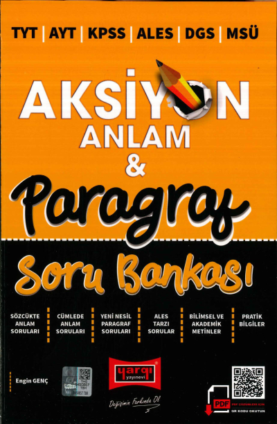 AKSİYON ANLAM VE PARAGRAF SORU BANKASI
