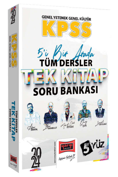 2024 KPSS Lisans GK-GY 5Yüz Ekibi Tüm Dersler Tek Kitap Soru Bankası Panda Fotokopi & Baskı Merkezi